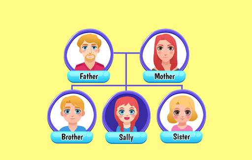 Apply knowledge of traits that are inheritable and those that are not to Draw conclusions on the pattern of inheritance for a trait, from the evidence presented in a family tree or a table for that trait among family members that span at least 2 generations.