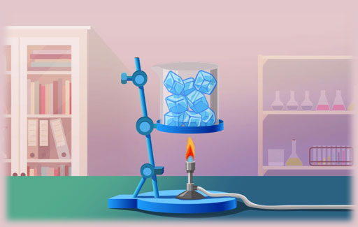 Identify, on a flow diagram showing the interchangeable states of water, the physical change process(es) that result in the change of state of water.