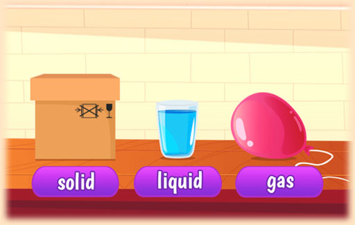Deduce and suggest the identity of objects based on experimental information on whether they can/ cannot be compressed in a syringe-plunger apparatus.