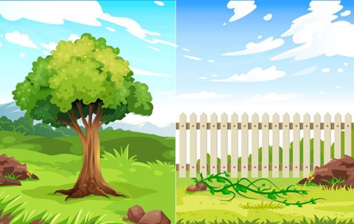 Infer, based on the diagram of a plant, whether the plant has a weak stem or a strong stem.