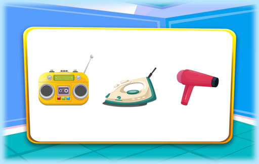Apply knowledge of the nature of different forms of energy and the conservation of energy to Identify the object that fits the description of how different forms of energy are converted when it is in use.