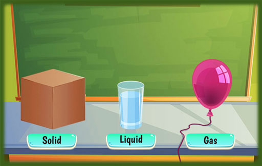 Infer, from pictures of containers filled with liquid before and after solid objects are added, that the ONLY conclusion that can be drawn from the setup is that of these objects occupy space and have volume (and not other physical properties).