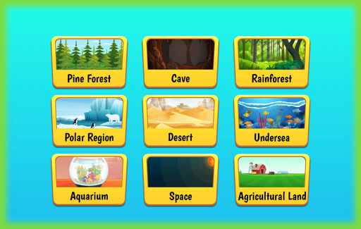 Compare and contrast the abiotic conditions in any given two habitats.